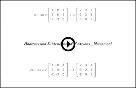 Maths Made Easy How To Add And Subtract The Matrices