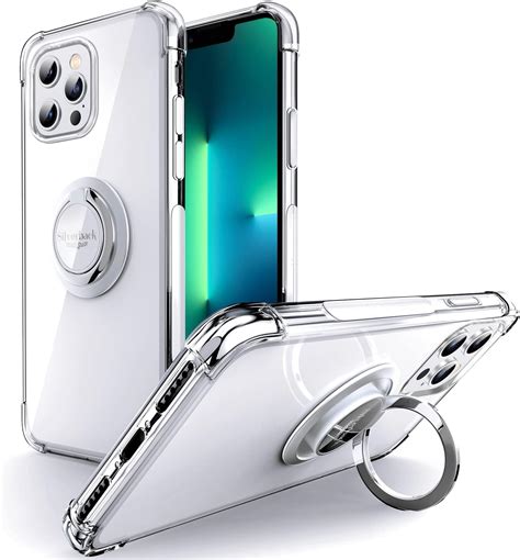 Silverback For Iphone 13 Pro Max Case Clear With Ring Kickstand