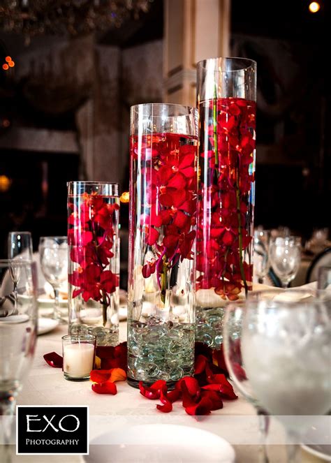 Very Pretty Red Centerpiece Christmas Wedding Centerpieces Red