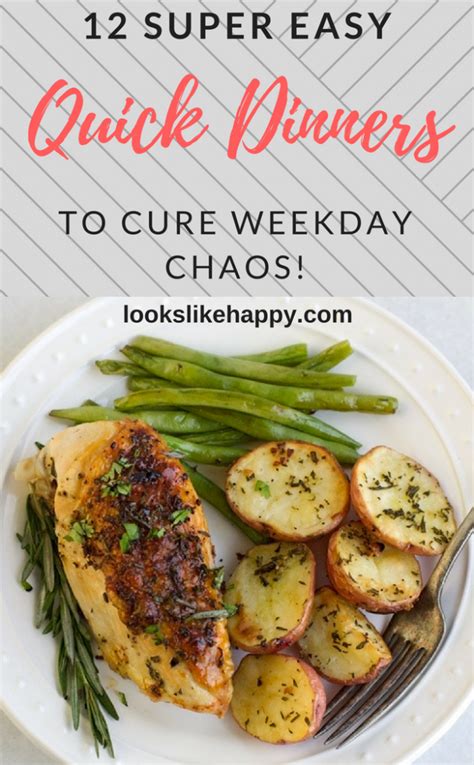 12 Quick and Easy Dinner Ideas - Busy Weeknight Dinners ...