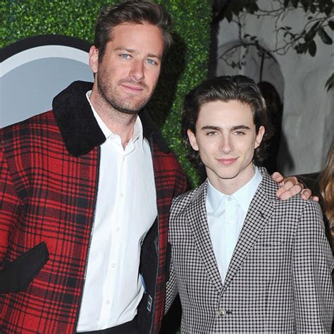 armie hammer and timothée chalamet dish on their irl friendship