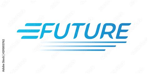 Future Logo Vector Future Word Logo Emblem Design Stock Vector
