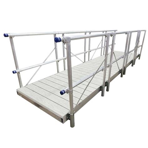 Versatile dock support for variable water levels. Gangway | Approach your Floating Dock with JackDocks.com