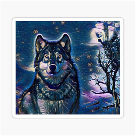 Wolf 11 Howling Wolf Sticker By Dinudi Redbubble