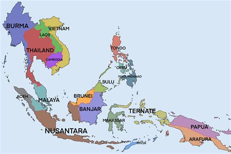 If Southeast Asia Was Not Colonized Rimaginarymaps