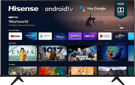 Hisense 55a6g 55 Inch 4k Ultra Hd Android Smart Tv With Alexa