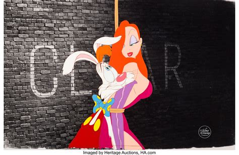 Who Framed Roger Rabbit Roger And Jessica Rabbit Production Cel Lot