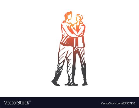 Lgbt Gay Couple Romantic Together Royalty Free Vector Image