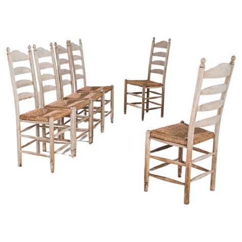 Set Of Six Antique Oak Ships Dining Chairs At 1stdibs