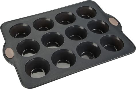 Levivo 12 Muffin Baking Tray Silicone Muffin Baking Tin For 12 Muffins