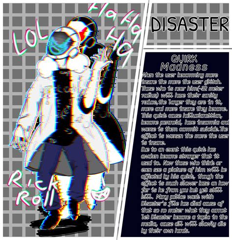 Disasters Quirk Reveal Now You Are All Insane Rbnhaoccharacters