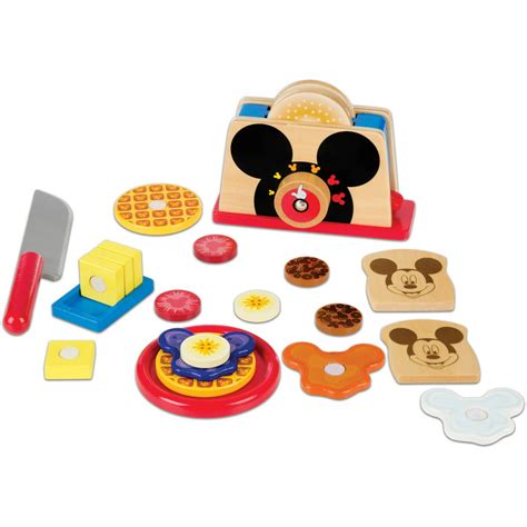 Melissa And Doug Disney Mickey Mouse Clubhouse Deluxe Wooden Toaster Play