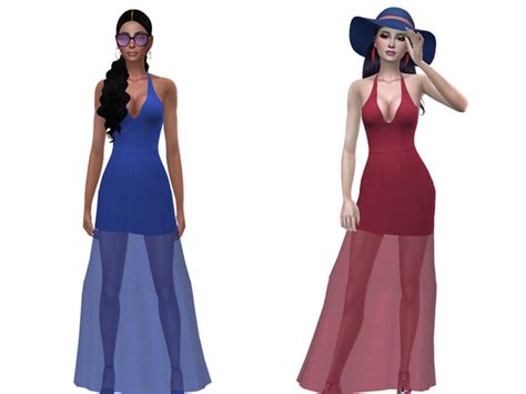 Tiphaine Dress By Simalicious Sims 4 Female Clothes