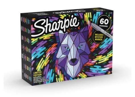 Sharpie Permanent Markers Limited Edition Set 60 Count 25 Retail 40