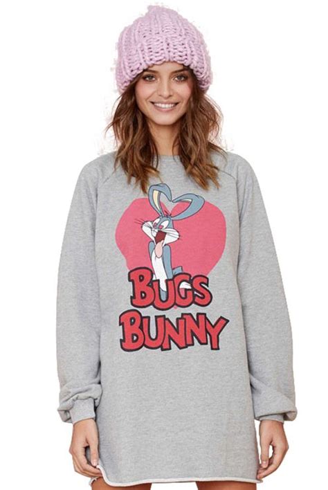 Bugs Bunny Print Sweatshirt Women Hoodies Sweatshirts Sweatshirts
