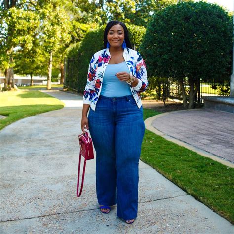 Plus Size Wide Leg Jeans Outfit Plussize Wide Leg Jeans Outfit Wide Leg Denim Fashion Trend