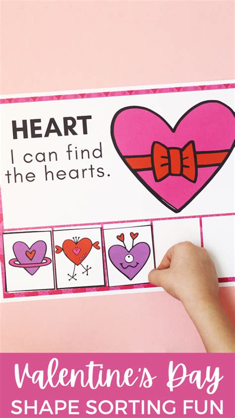 This Set Of Valentines Day Shape Sorting Printable Mats And Cards Are