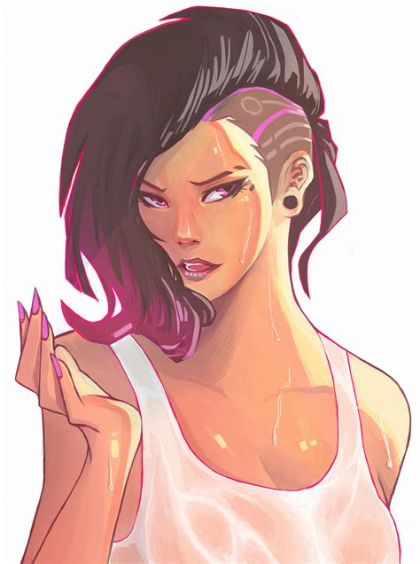 Sombra Overwatch Drawn By Alfredowkwk Danbooru