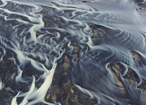 This Image Is Aerial Photo Of Glacial River In Iceland The River