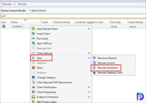 Enable And Configure Remote Assistance In Sccm Configmgr