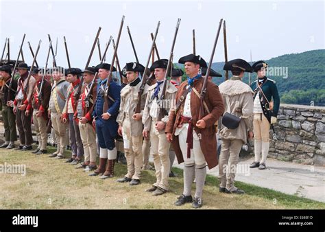 American Revolutionary War Reenactors Stock Photo Alamy