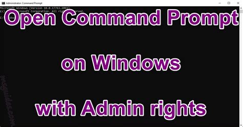 How To Open Command Prompt On Windows With Admin Rights Ms Guides
