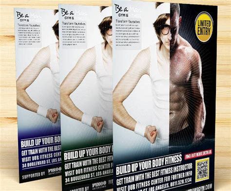 16 Fitness Center Flyers Psd Eps Vectors Indesign