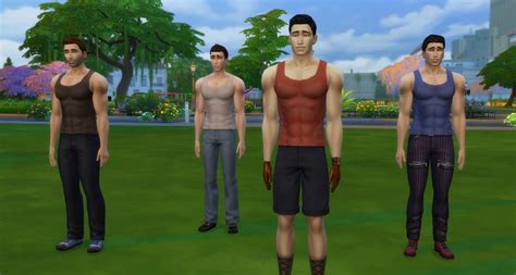 My Sims 4 Blog Bigger Chestab Muscles And Muscled Up Shirts For Males