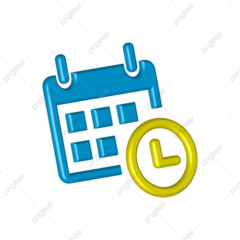 3d Date Vector Hd Png Images 3d Date Icon Date Png Clock Icon