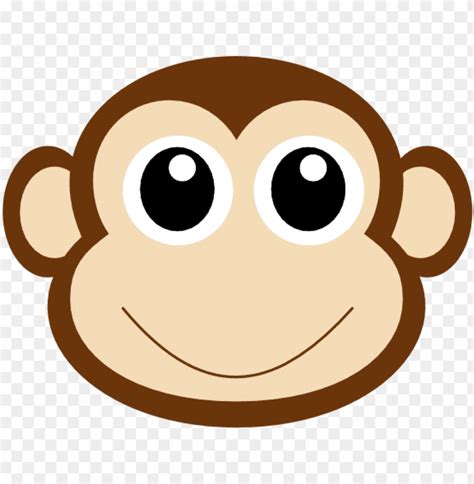 Monkey 1 Clip Art At Clker Monkey Face Clipart Png Image With
