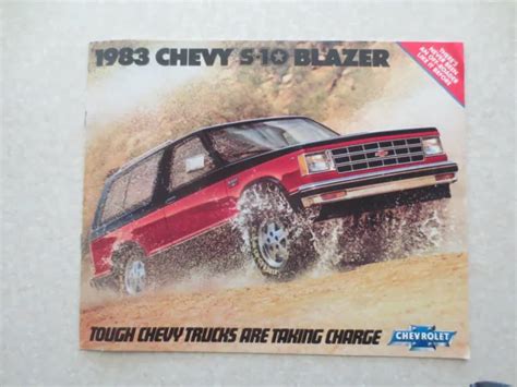 1983 Chevrolet Chevy S 10 Blazer Truck Advertising Booklet S10 Chevy