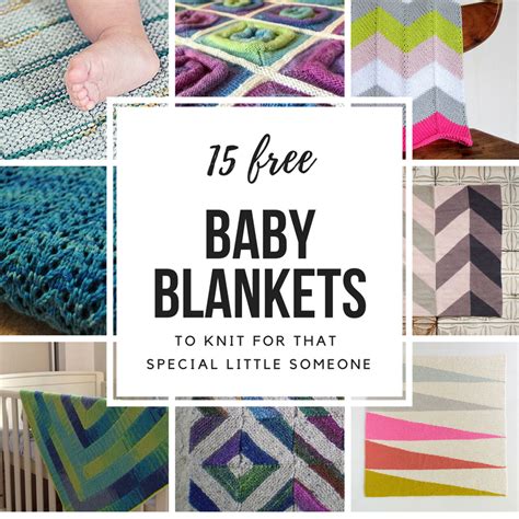 Pick from these free knitting patterns for baby blankets and make your little one smile! 15 FREE baby blanket knitting patterns