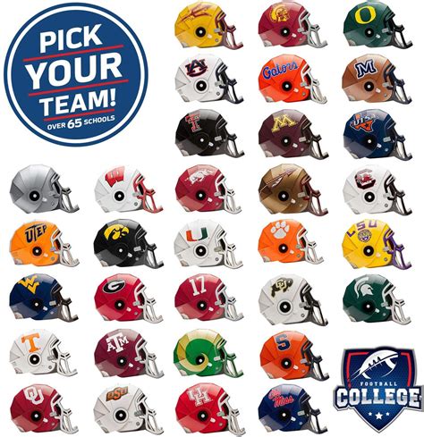Fanheads Wearable College Football Helmets All Team Options