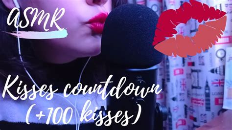 Asmr Kisses Countdown 100 Kisses Youtube