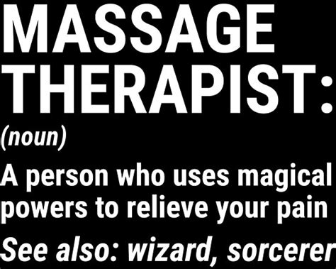 Funny Massage Therapist Definition Therapy T Shirt Poster By Zcecmza Redbubble