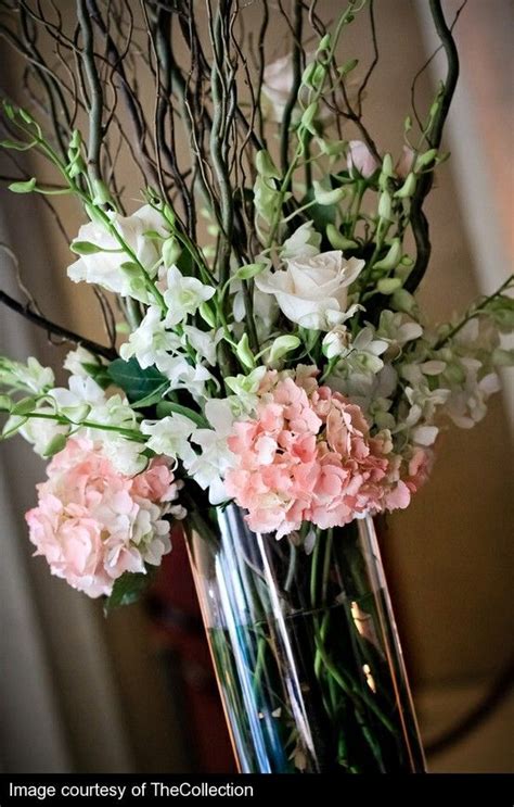 blush pink ivory and gray in a centerpiece by jasmine pink and white weddings wedding