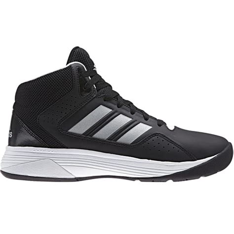 Adidas Mens Cloudfoam Ilation Mid Basketball Shoes Blackmatte Silver