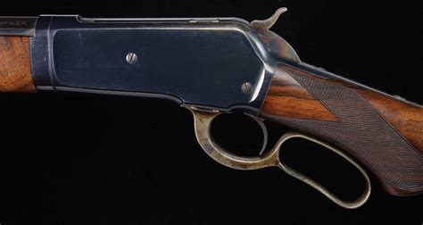Lot Detail C Winchester Model 1886 Deluxe Rifle With Matted Barrel