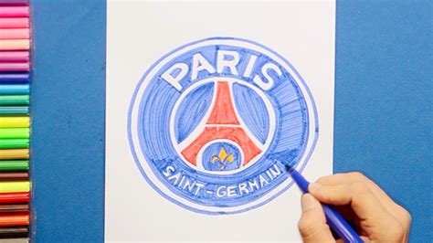 How To Draw Paris Saint Germain Badge Draw The Psg Logo Coloring Porn