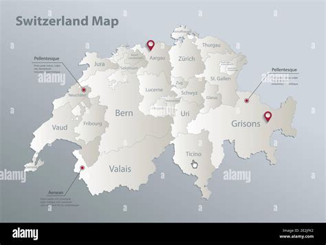 Grande Detallado Mapa De Administrativas Divisiones De Suiza My XXX