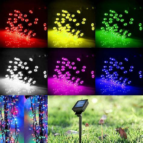 4.5 out of 5 stars. Solar Powered 60/100/200 LED String Fairy Lights Garden ...