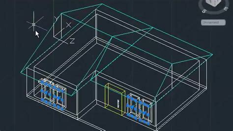 Autocad 3d House Modeling Tutorial Beginner Basic