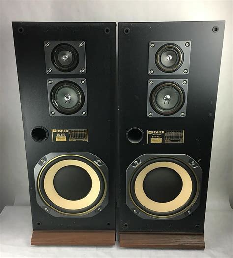 Vintage Fisher Model Stv 873 Home Stereo Speakers Set Of Reverb