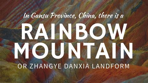 Rainbow Mountains Zhangye Danxia China Most Colorful