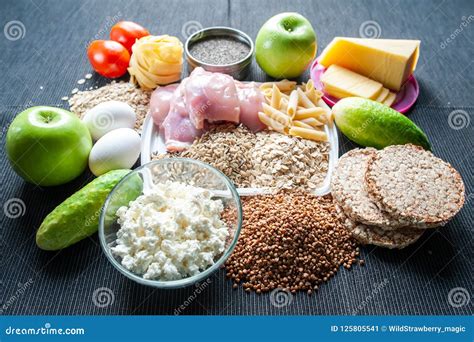Fitness Food Theme Of Nutrition And Sports Stock Image Image Of