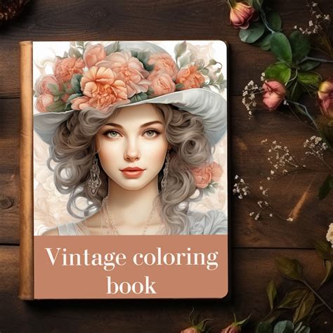 Vintage Coloring Book For Adult Digital Download Pdf Coloring Pages