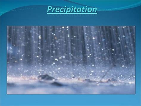Study Notes On Precipitation