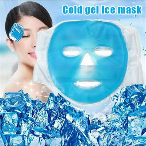 1pc Cold Hot Compress Gel Ice Facial Mask With Gel Beads Reduce Eye