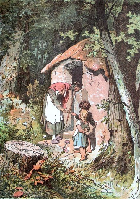 Hansel And Gretel ~ Alexander Zick 1800s Fairy Tales Fairytale