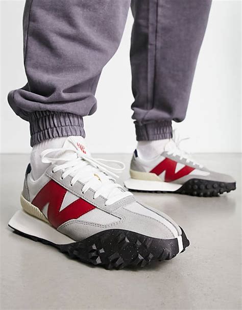 New Balance Xc72 Trainers In Grey And Red Asos